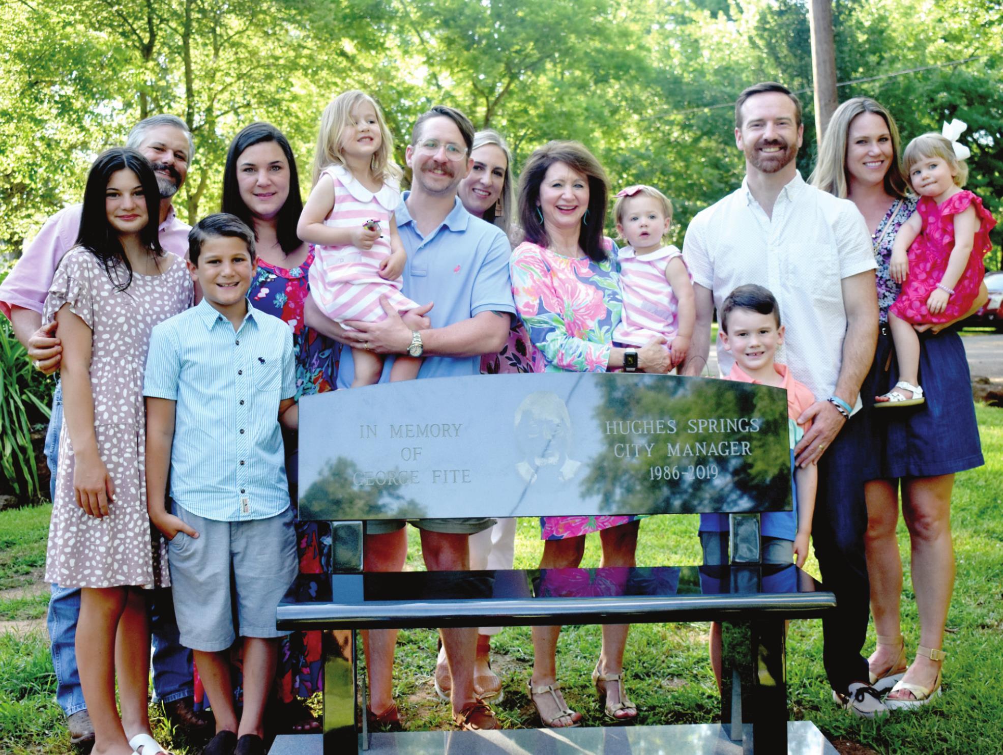 Hughes Springs dedicates Fite memorial bench Cass County Citizens